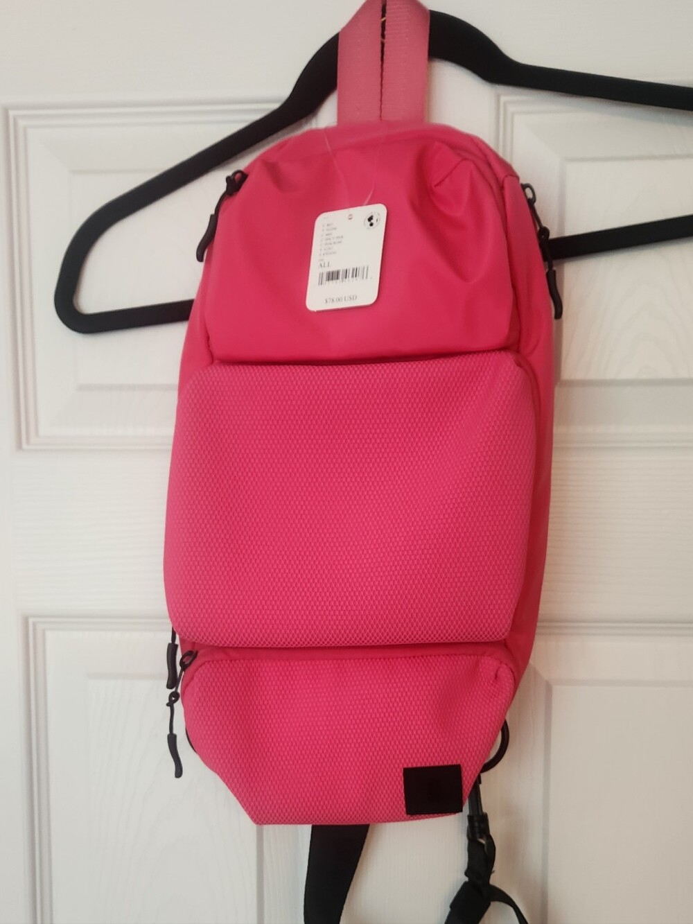 NWT Free People Bright Pink Crossbody Sling Bag
